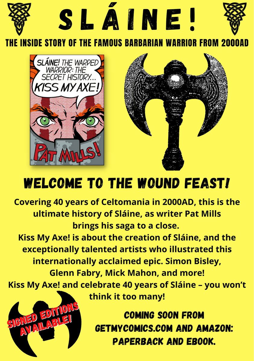 Slaine Kiss My Axe out on kindle and paperback&nbsp;soon