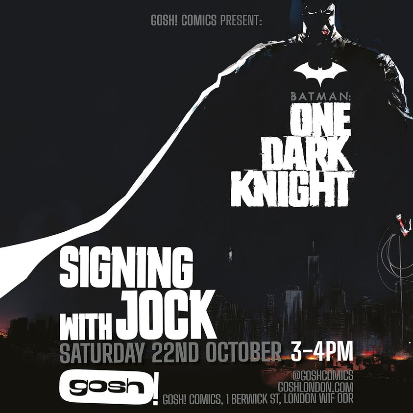 Comic Shops: Jock comes to&nbsp;Gosh