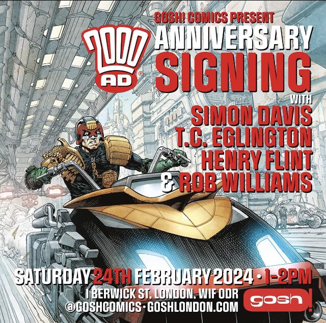 Gosh London 2000AD&nbsp;signing