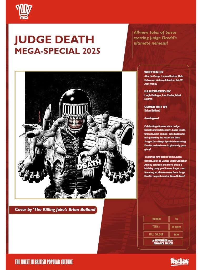 Death Special and Dredd Movie announced – ComicScene comic shop