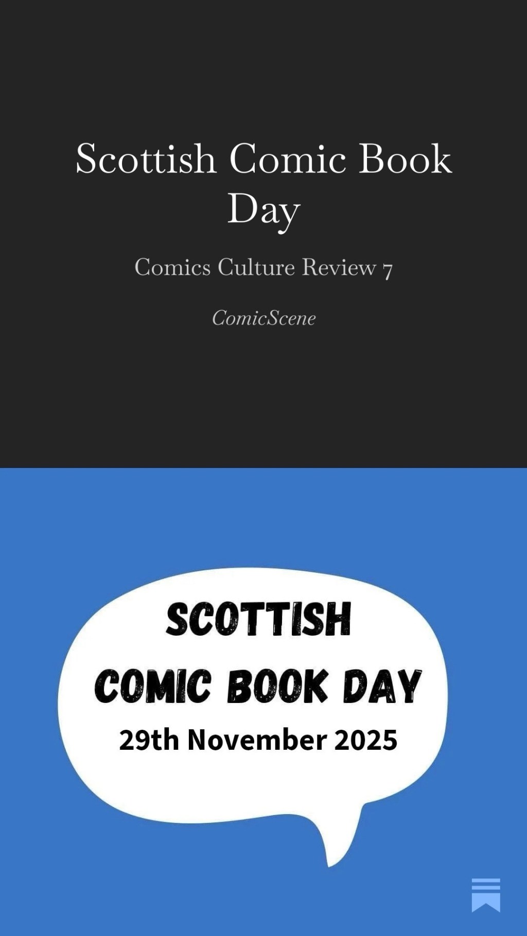 Celebrate Scottish Comic Book&nbsp;Day